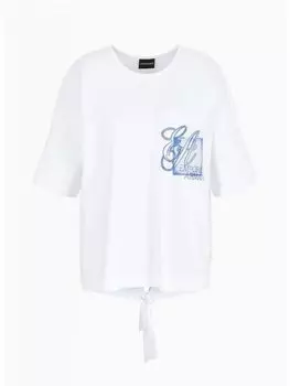 Свитер обычного кроя Ea7 Emporio Armani, белый