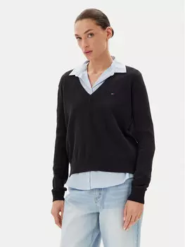 Свитер обычного кроя Essential DW0DW19888 Tommy Jeans, черный