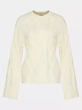 Свитер обычного кроя Gina Tricot, белый