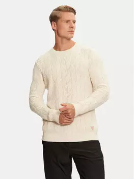 Свитер обычного кроя Guess, бежевый