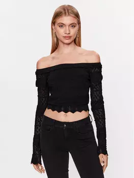 Свитер обычного кроя Guess, черный