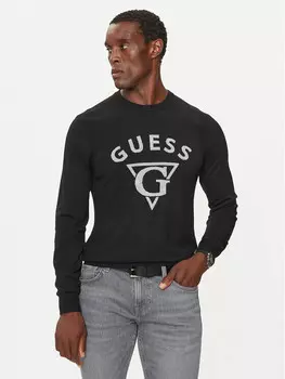 Свитер обычного кроя Guess, черный