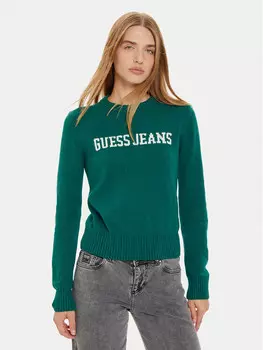 Свитер обычного кроя Guess Jeans, зеленый