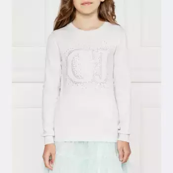 Свитер обычного кроя Guess, серебряный