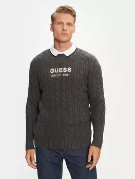 Свитер обычного кроя Guess, серый