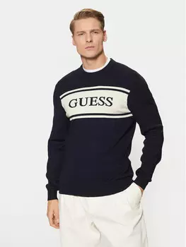 Свитер обычного кроя Guess, синий