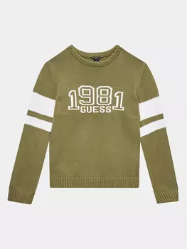 Свитер обычного кроя Guess, зеленый