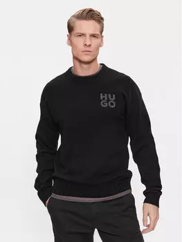 Свитер обычного кроя Hugo, черный
