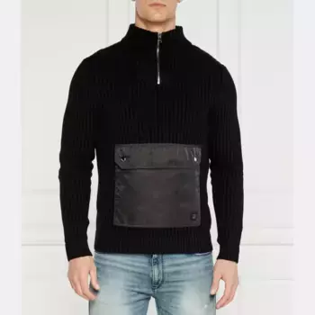 Свитер обычного кроя Hugo, черный