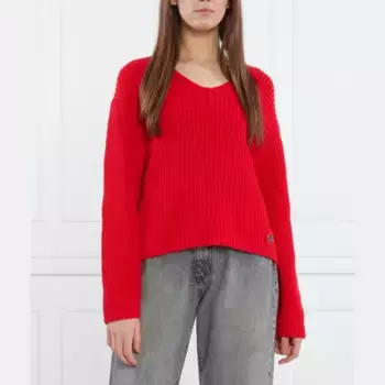 Свитер обычного кроя Hugo, красный