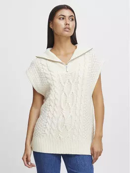 Свитер обычного кроя Ichi, бежевый