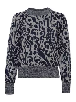 Свитер обычного кроя Ichi, серый