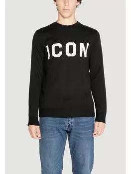 Свитер обычного кроя Icon, черный