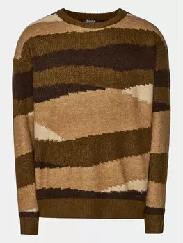 Свитер обычного кроя Indicode, коричневый