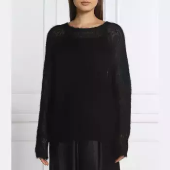 Свитер обычного кроя из шерсти Garonna Marella, черный