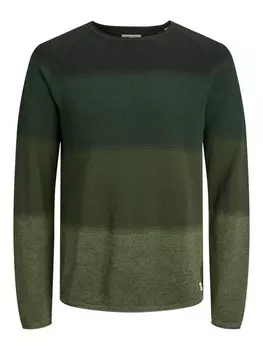Свитер обычного кроя JACK & JONES Hill, цвет Green/Fir/Dark green/mottled green