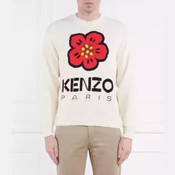 Свитер обычного кроя Kenzo, бежевый