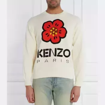 Свитер обычного кроя Kenzo, бежевый