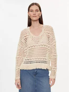 Свитер обычного кроя Kontatto, бежевый