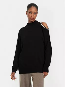 Свитер обычного кроя Kontatto, черный