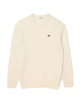 Свитер обычного кроя Lacoste, белый