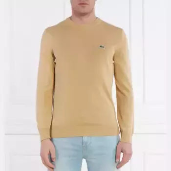 Свитер обычного кроя Lacoste, бежевый