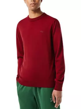 Свитер обычного кроя Lacoste, бургундия