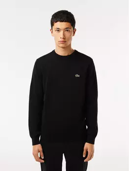 Свитер обычного кроя Lacoste, черный