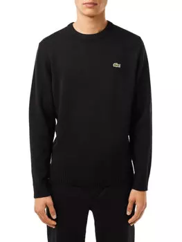 Свитер обычного кроя Lacoste, черный