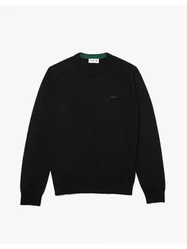 Свитер обычного кроя Lacoste, черный