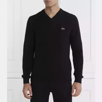 Свитер обычного кроя Lacoste, черный
