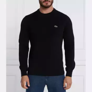 Свитер обычного кроя Lacoste, черный