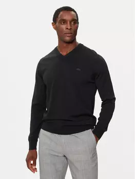 Свитер обычного кроя Lacoste, черный