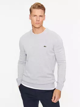Свитер обычного кроя Lacoste, серый