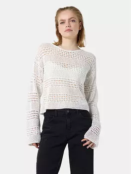 Свитер обычного кроя Laika 27029389 Noisy May, белый