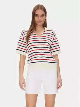 Свитер обычного кроя Mini Stp Co Open Polo Ss Swt WW0WW45400 Tommy Hilfiger, мультиколор