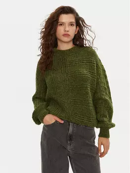 Свитер обычного кроя Mustang, зеленый