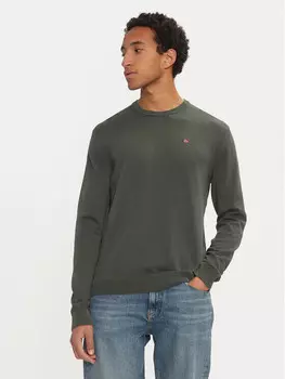 Свитер обычного кроя Napapijri, зеленый