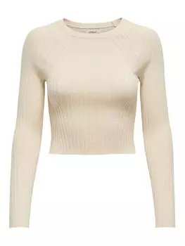 Свитер обычного кроя Only, бежевый