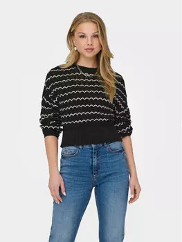 Свитер обычного кроя Only, черный