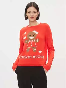 Свитер обычного кроя Only, красный