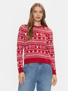 Свитер обычного кроя Only, красный