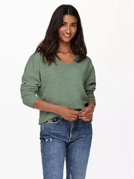 Свитер обычного кроя Only, зеленый