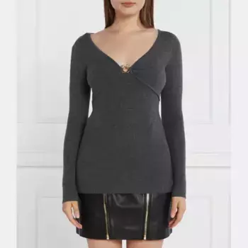 Свитер обычного кроя Pinko, черный