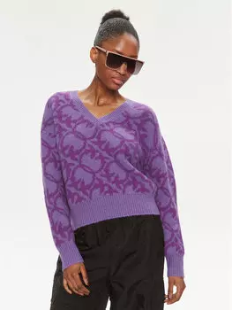Свитер обычного кроя Pinko, фиолетовый