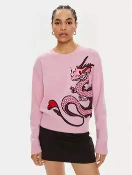 Свитер обычного кроя Pinko, розовый