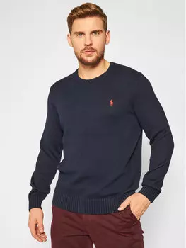 Свитер обычного кроя Polo Ralph Lauren, синий