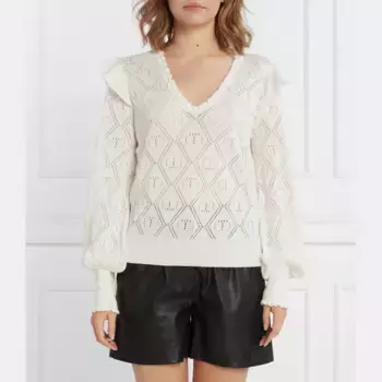 Свитер обычного кроя с добавлением кашемира Twin-Set, белый