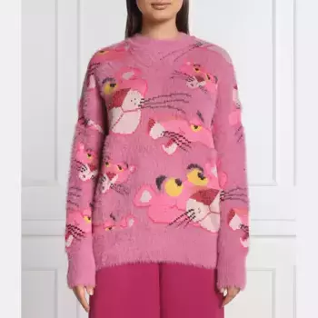 Свитер обычного кроя с добавлением шерсти Desigual, розовый