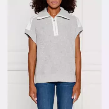 Свитер обычного кроя с добавлением шерсти и кашемира Marc Cain, серый